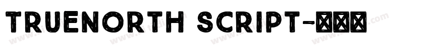 TrueNorth Script字体转换